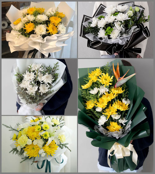 山东菏泽东明县大屯镇白事花束代送